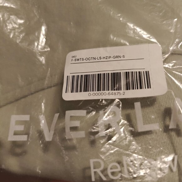 NEW WITH TAGS Everlane ReNew Track Jogger (Size L) and Half-Zip (Size S) Laurel - Picture 2 of 5